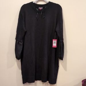 Vince Camuto Black Long Sleeve Dress